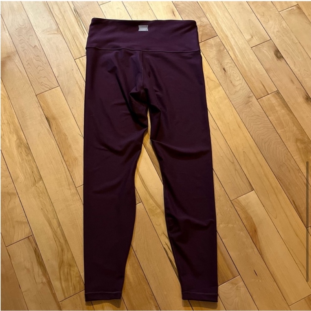 Savage x Fenty Sport Maroon leggings size large (US 8-10) - Picture 6 of 7